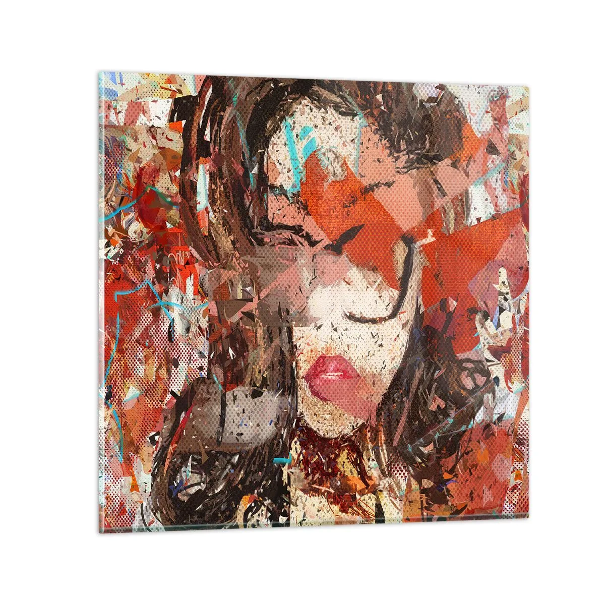 Üveg kép - Senki sem tudja, hogy milyen vagy valójában - 40x40 cm