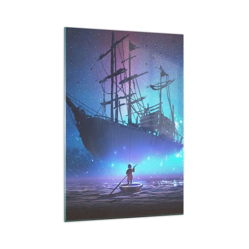 Üveg kép - Találkozás a tenger mítoszával - 70x100 cm