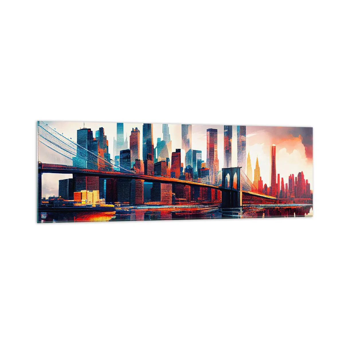 Üveg kép - Fenomenális New York - 160x50 cm