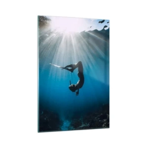 Üveg kép - Víz alatti tánc - 80x120 cm