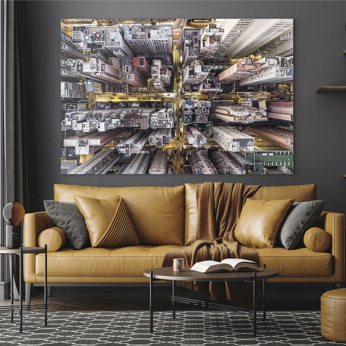 Üveg kép - Üdvözlet Hongkongból - 100x70 cm