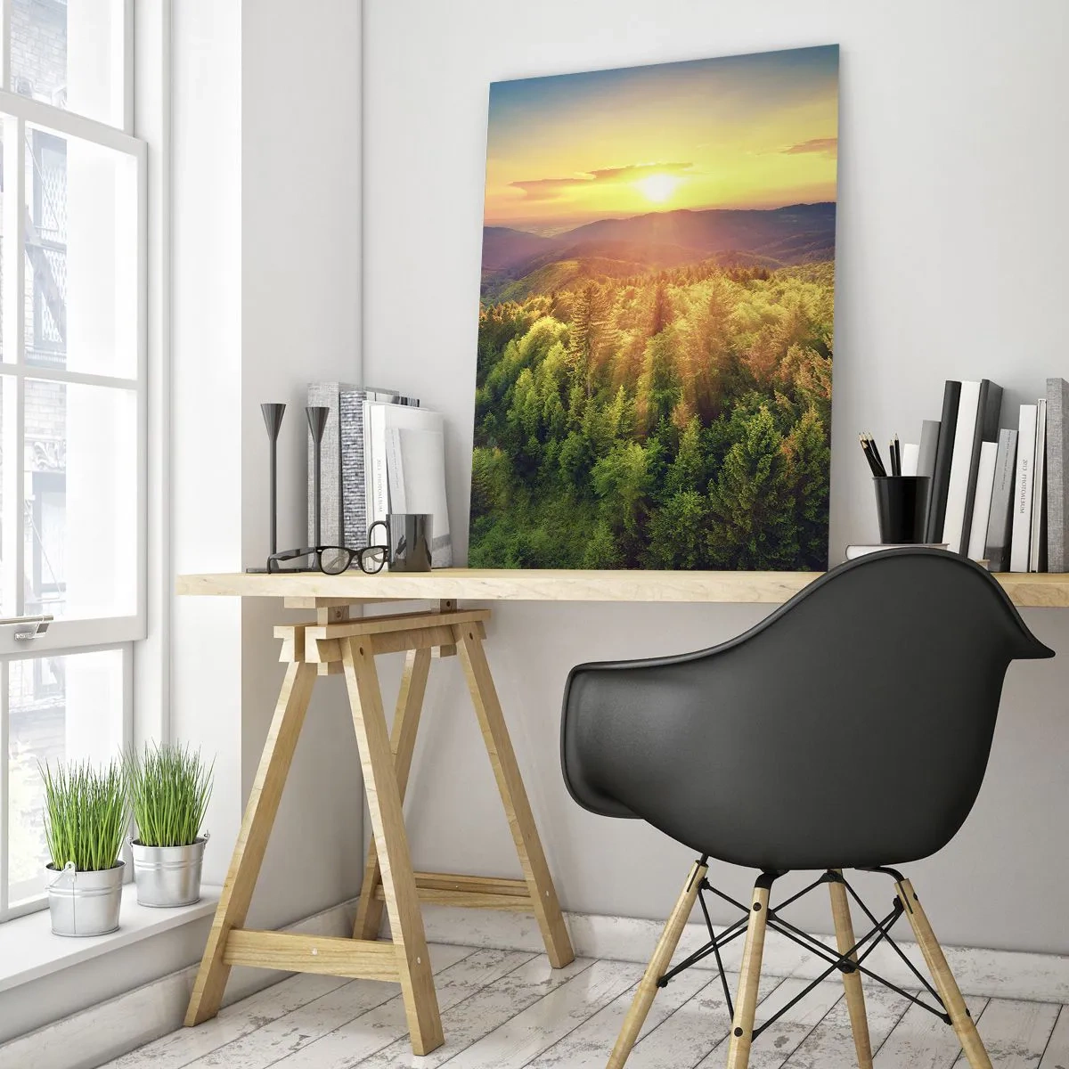 Üveg kép - Hegytetők és csúcsok - 50x70 cm