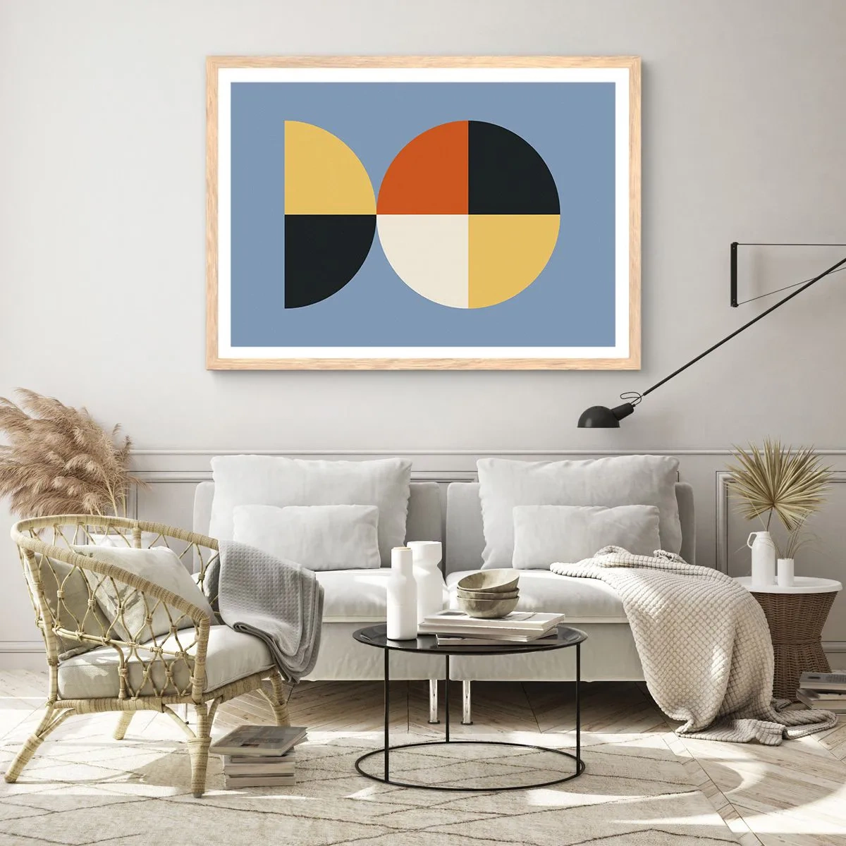 Poszter világos tölgy keretben - Nézd és számolj - 91x61 cm