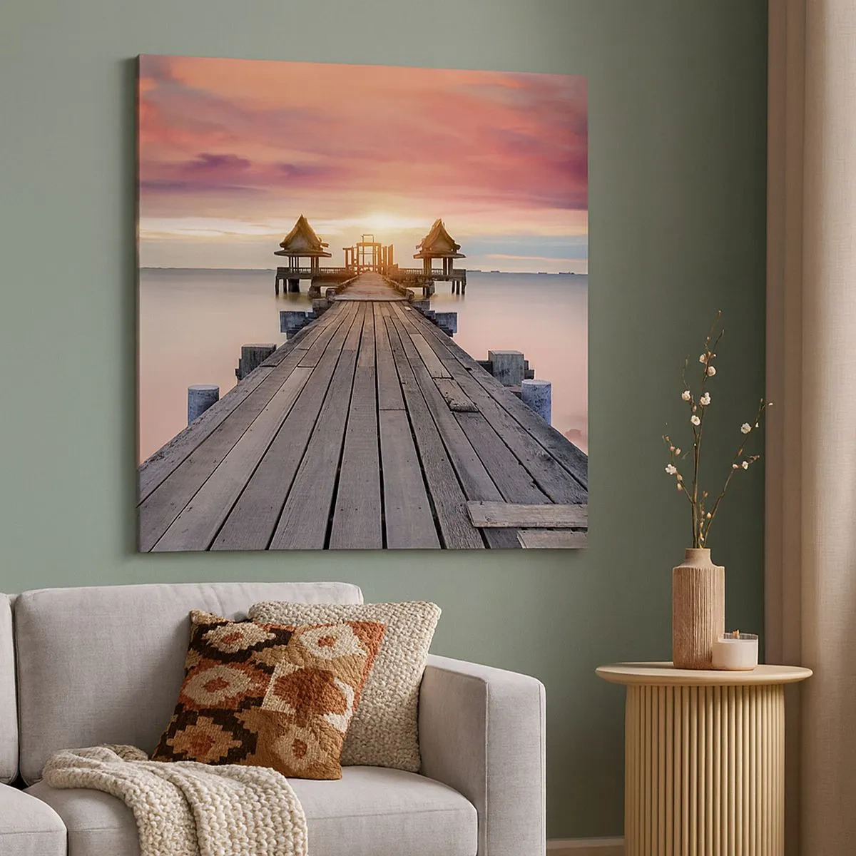 Vászonkép - Nyugat keleten - 30x30 cm