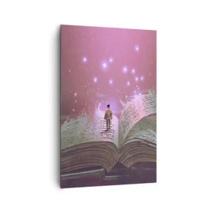 Vászonkép - Meghívás egy másik világba – olvass! - 80x120 cm