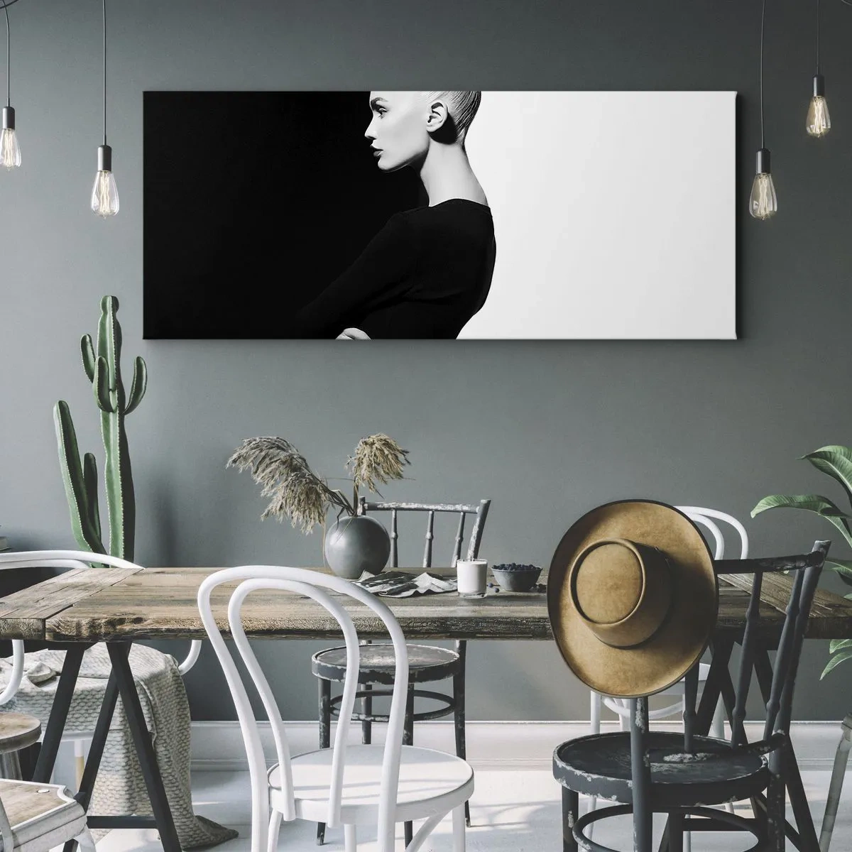 Vászonkép - Egyszerűen egy nő - 100x40 cm