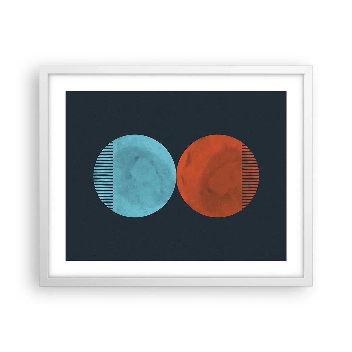 Poszter fekete keretben - Csak a geometria? - 50x40 cm