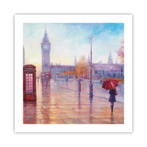 Poszter -  Őszi nap Londonban - 50x50 cm