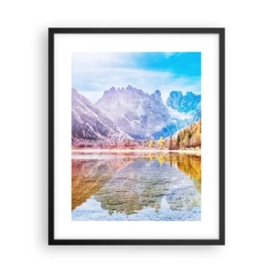 Poszter fehér keretben - És már ősz van a hegyekben - 40x50 cm