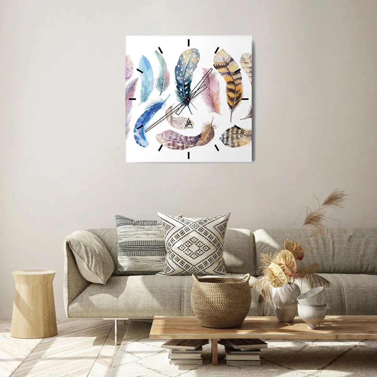 Falióra, Óra - Könnyű, tarka és sokszínű - 30x30 cm