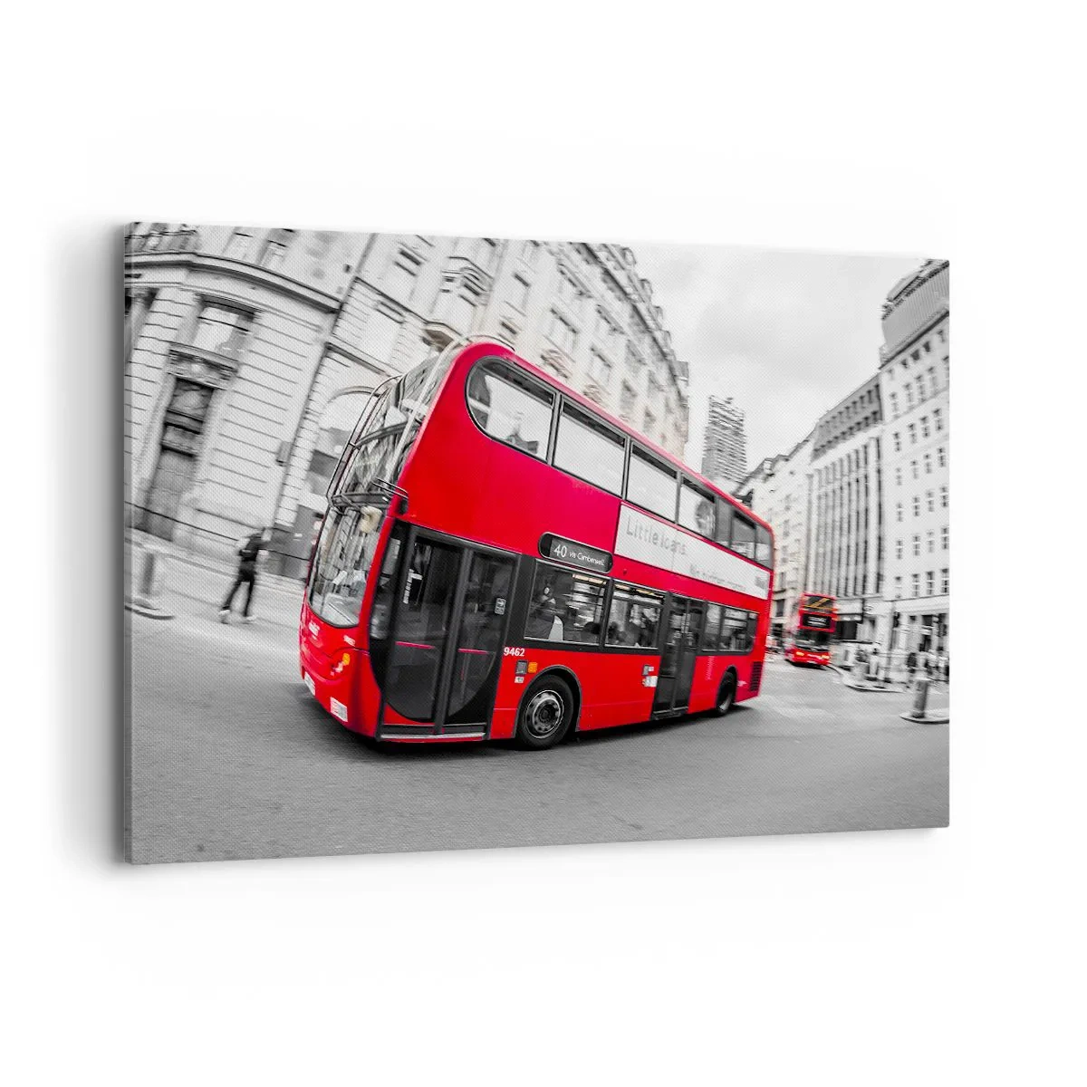 Vászonkép - London hagyományosan - by bus - 120x80 cm