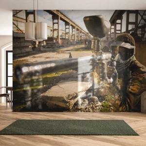 Fotótapéta Premium Sand - Te is hős lehetsz - Paintball, Sport, Katonai - 100x70 cm