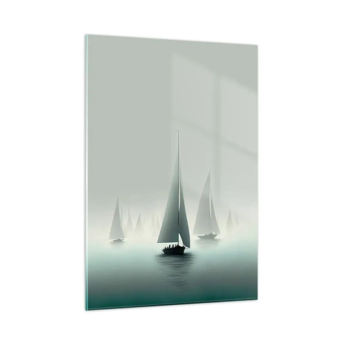 Üveg kép - Ködből épült - 50x70 cm