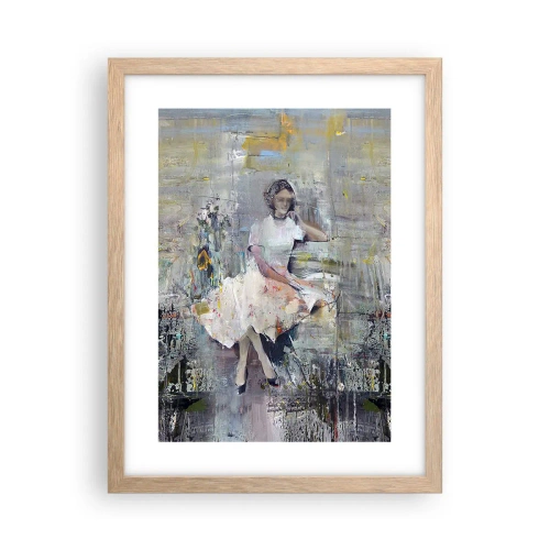 Poszter világos tölgy keretben - Klasszikus és modern - 30x40 cm