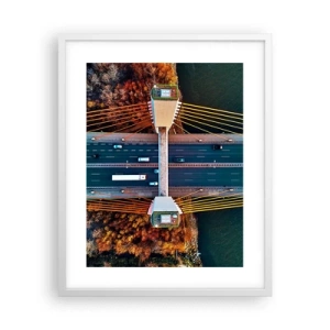 Poszter fekete keretben - TÚL a vizeken, túl az erdőkön - 40x50 cm