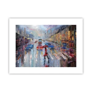 Poszter - Esős ​​délután a városban - 40x30 cm