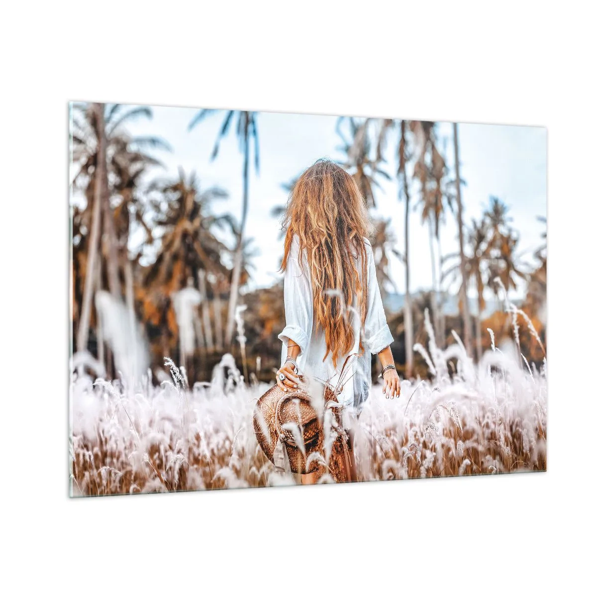 Üveg kép - Fűbolyhból született - 100x70 cm