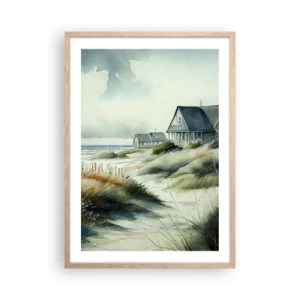 Poszter világos tölgy keretben - Távol a nyüzsgéstől  - 50x70 cm