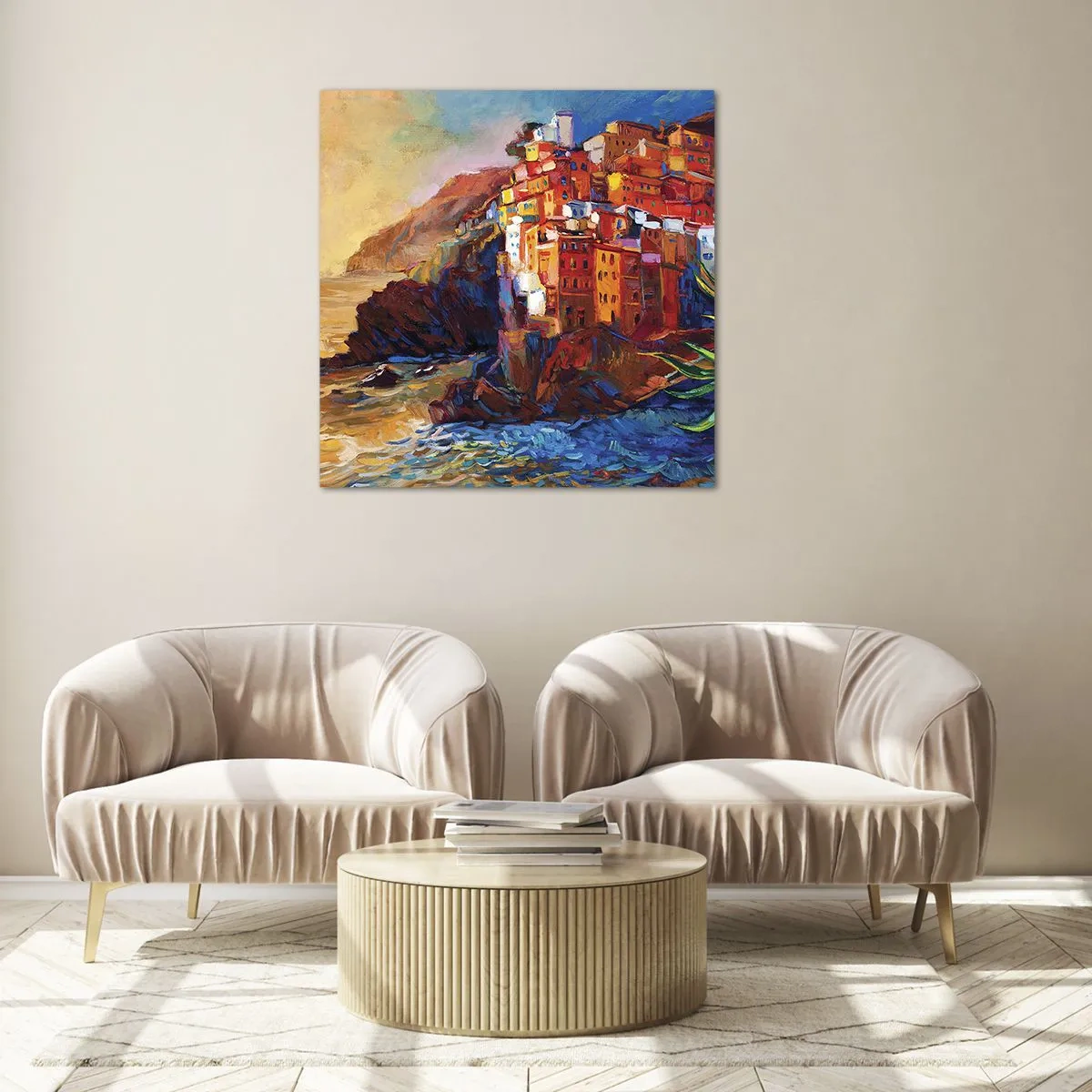 Üveg kép - Olasz hangulatok - 40x40 cm