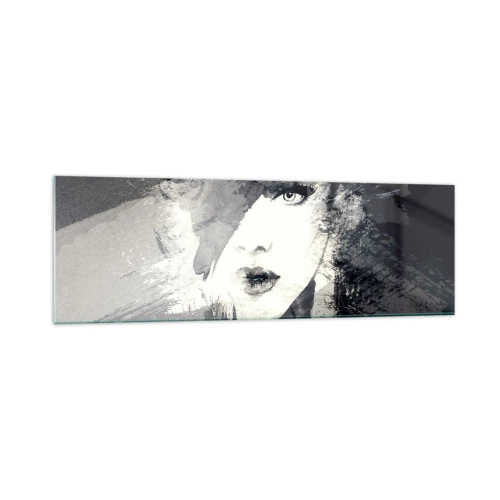 Üveg kép - Szürke fátyol mögül - 160x50 cm