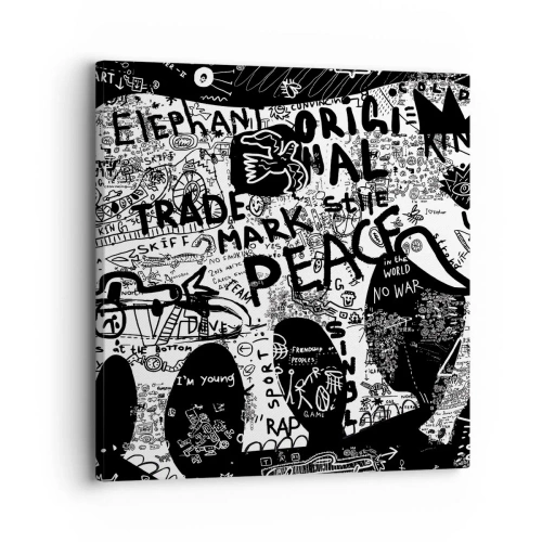 Vászonkép - Gazdag utcavilág - 30x30 cm