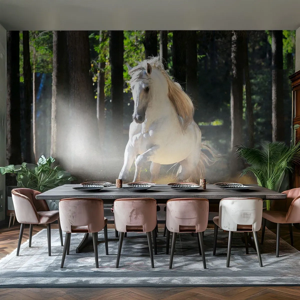 Fotótapéta Standard Eco - Mint egy fantasy regényből - Állatok, Ló, Tájkép - 250x175 cm