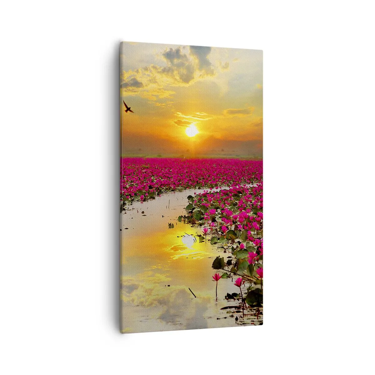 Vászonkép - A tó titokzatos élete - 55x100 cm