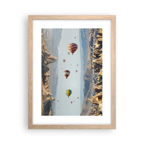 Poszter világos tölgy keretben - Itt minden lehetséges - 30x40 cm