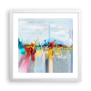 Poszter fekete keretben - Az öröm hídja az élet folyóján - 40x40 cm