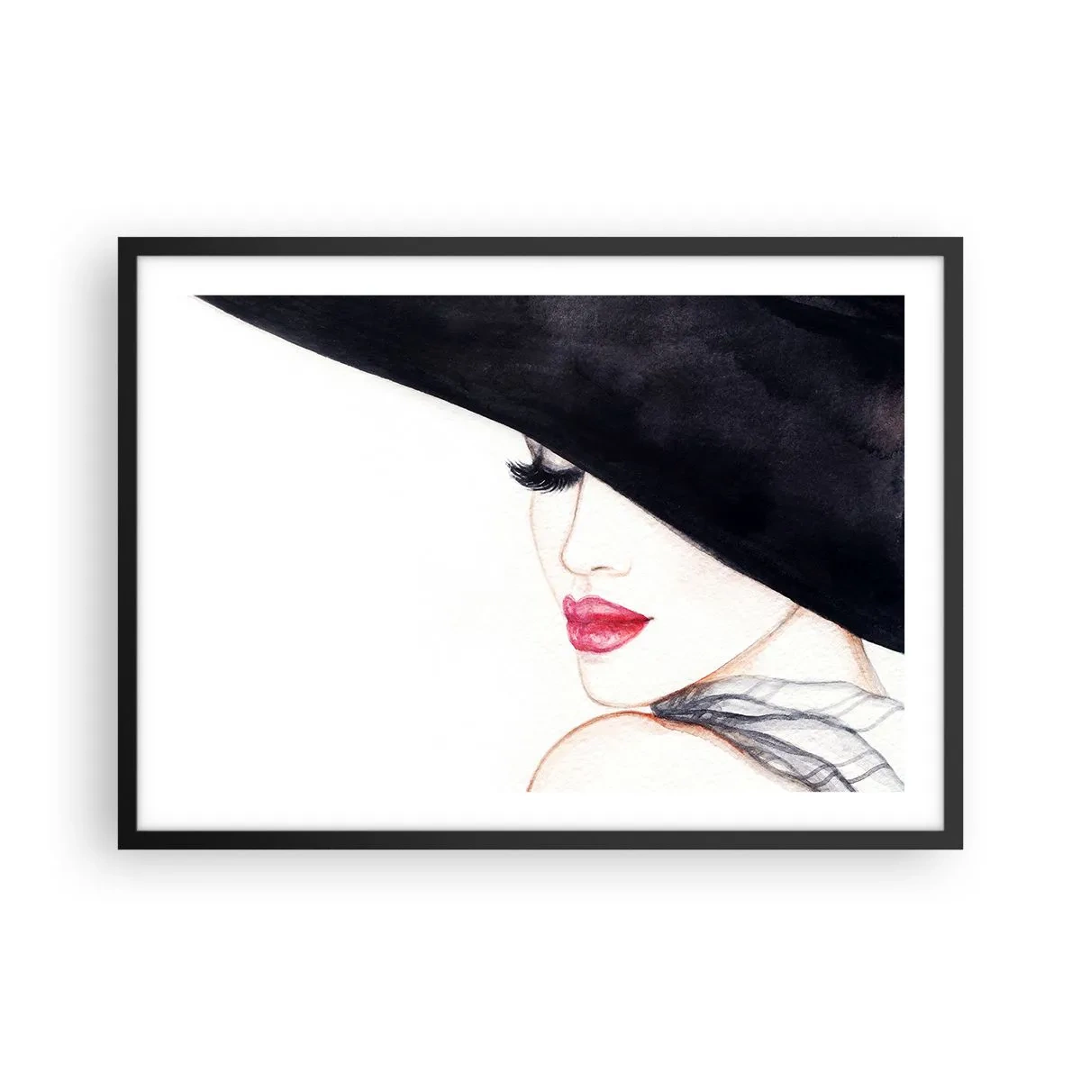Poszter fehér keretben - Elegancia és érzékiség - 70x50 cm