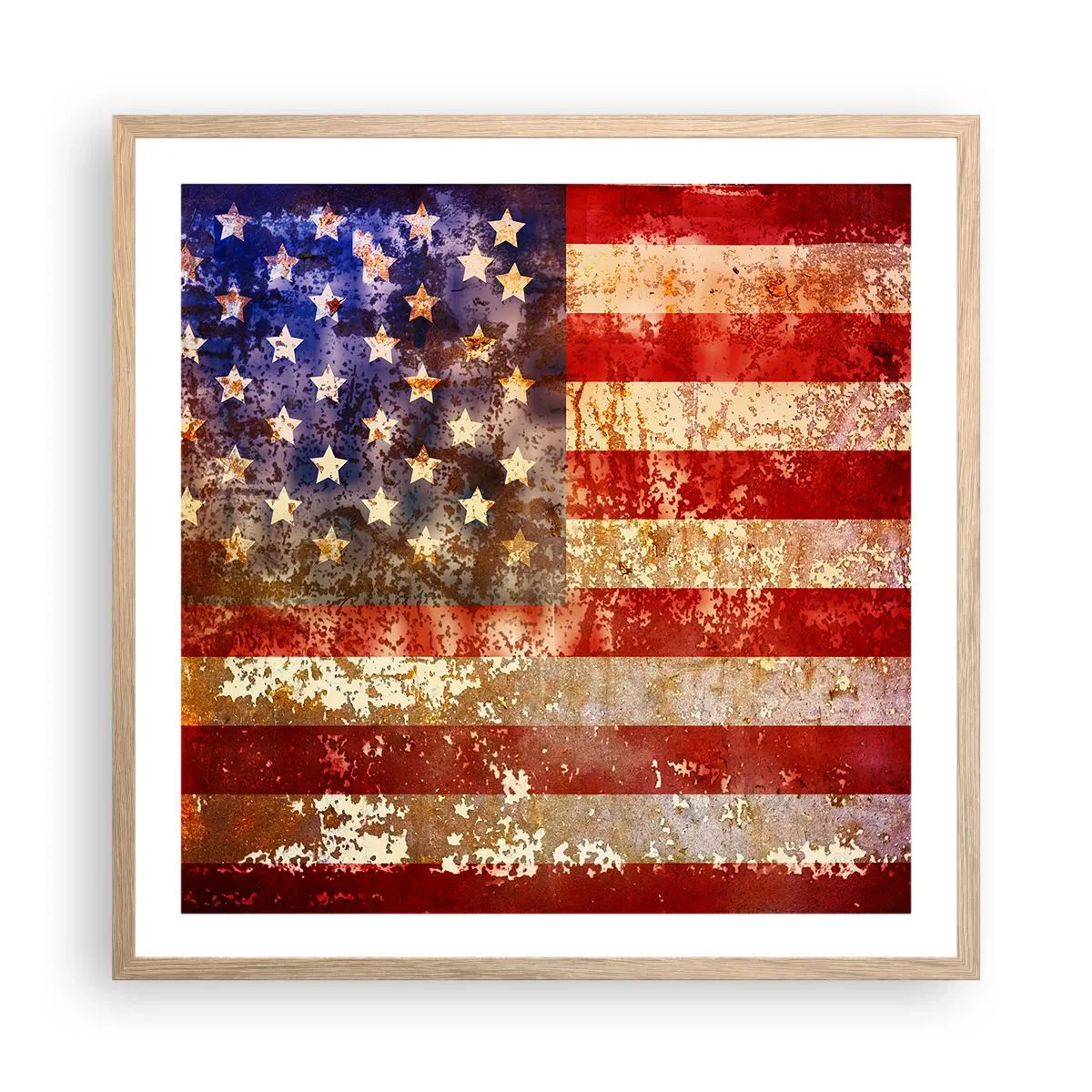 Poszter világos tölgy keretben - A dicsőség nem múlik el - 60x60 cm