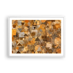 Poszter fekete keretben - Formában a világ - 70x50 cm