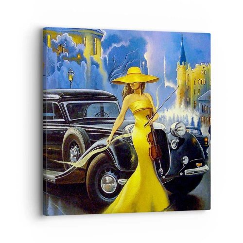 Vászonkép - Noktürn a hegedűre és a szerelemre - 30x30 cm