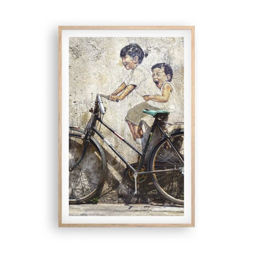 Poszter világos tölgy keretben - Igaz, vagy hamis? - 61x91 cm