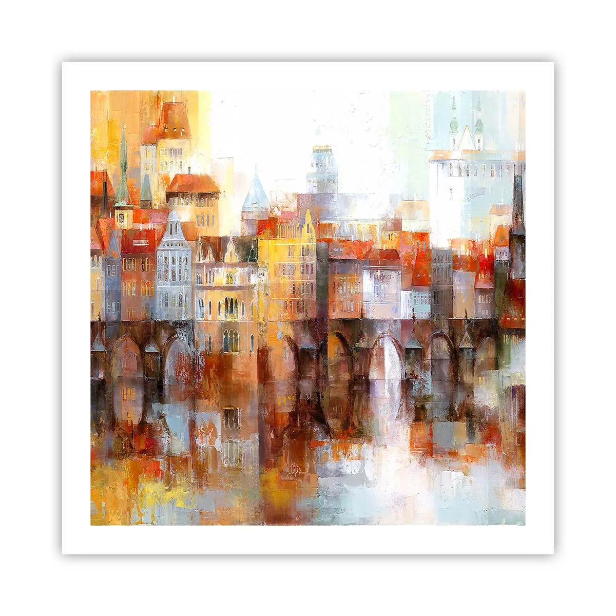Poszter - A híd alatt is gyönyörű - 60x60 cm