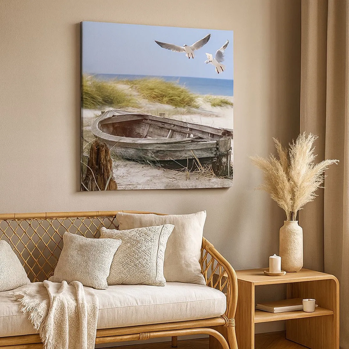 Vászonkép - Szélben fürödve - 30x30 cm