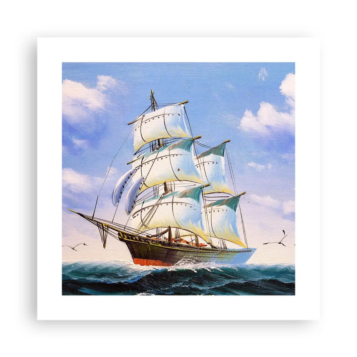 Poszter - Büszkén a széllel - 40x40 cm