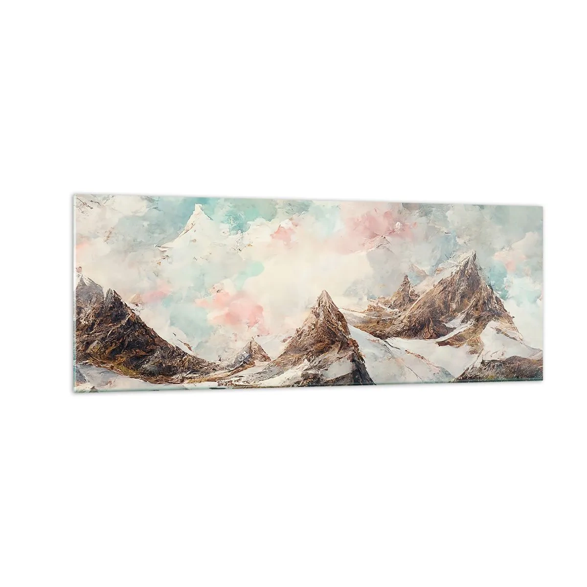 Üveg kép - Sziklás pengék - 140x50 cm