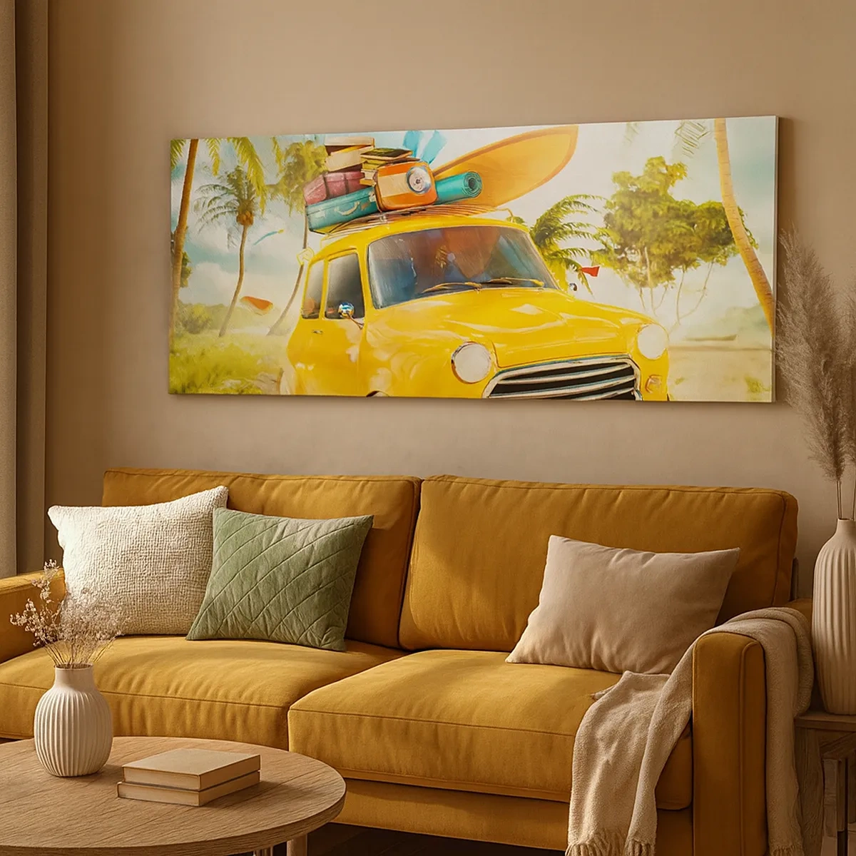 Vászonkép - Utazás több mosolyért - 30x30 cm