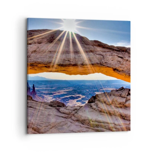 Vászonkép - A sziklakapun át - 70x70 cm