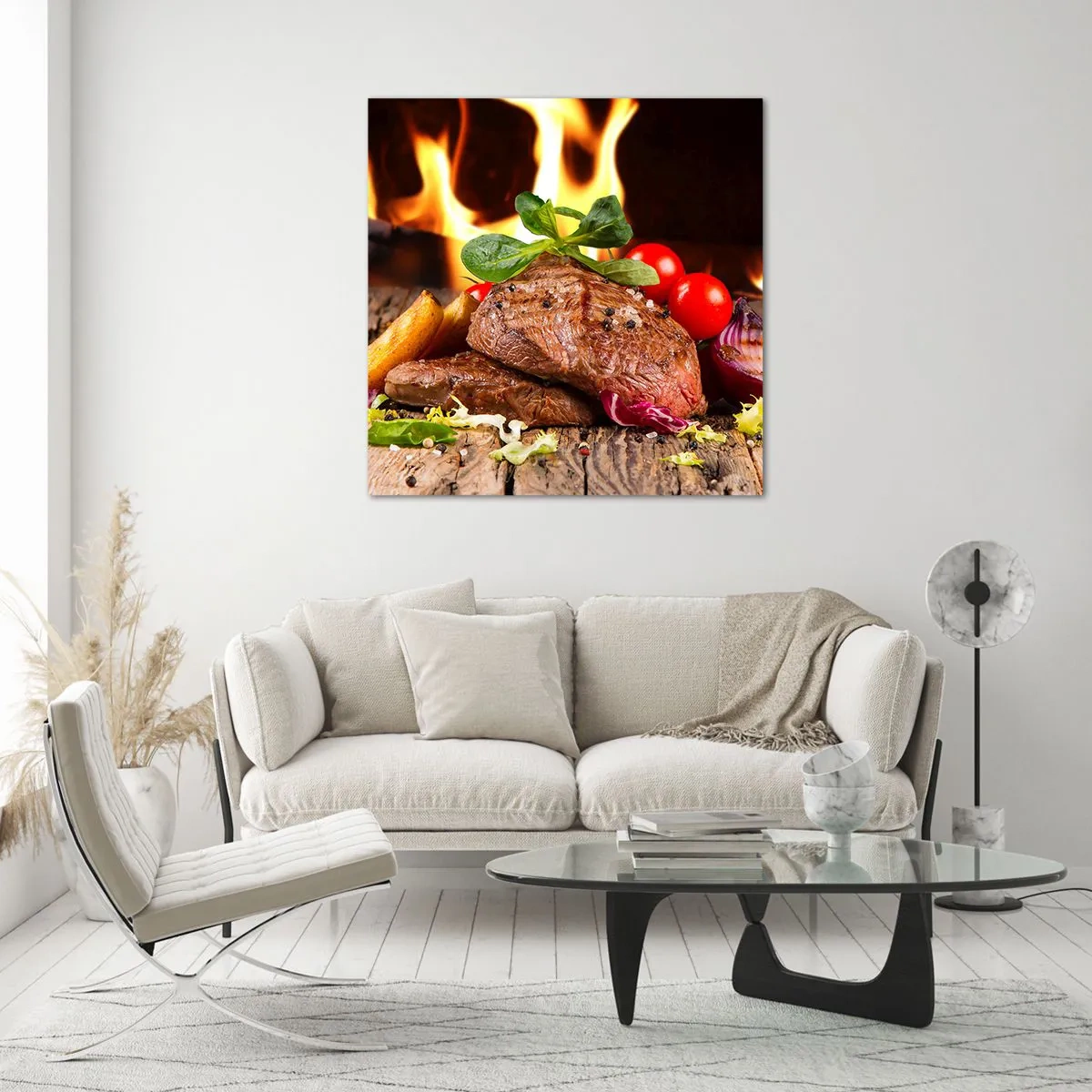 Üveg kép - Parázzsal elővarázsolva - 30x30 cm