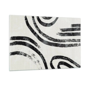 Üveg kép - Félig megállt - 120x80 cm