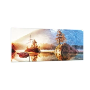 Üveg kép - A természet új fényben - 100x40 cm