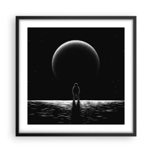 Poszter fehér keretben - Szemtől szemben - 50x50 cm