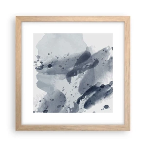 Poszter világos tölgy keretben - A víz természetének tanulmánya  - 30x30 cm