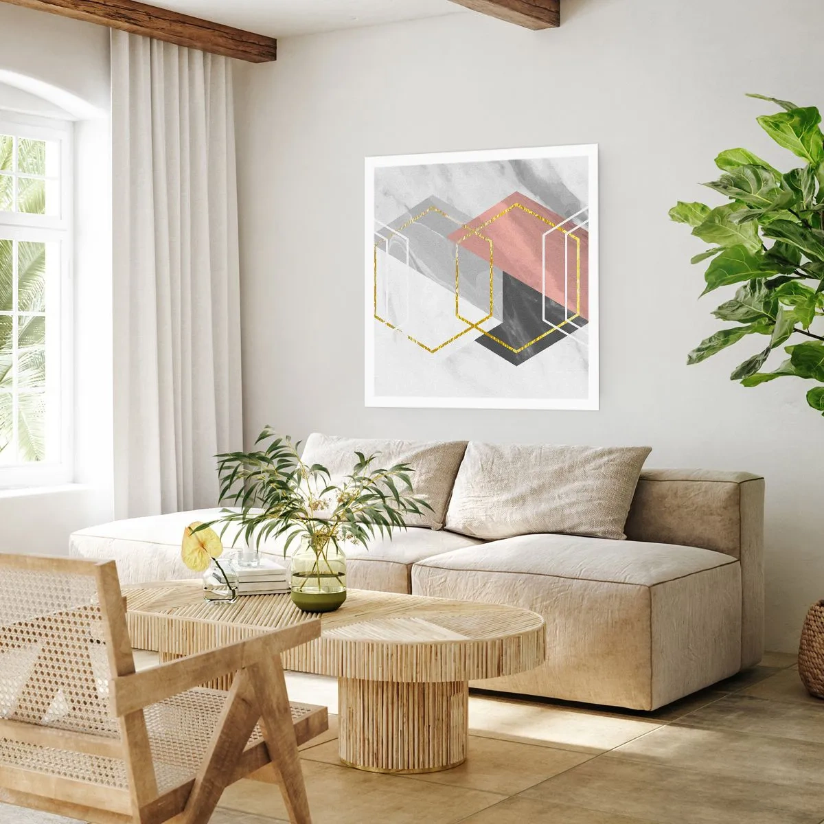 Poszter - Lánc kompozíciója - 50x50 cm