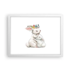 Poszter fekete keretben - Nincs olyan, mint anyánál - 40x30 cm