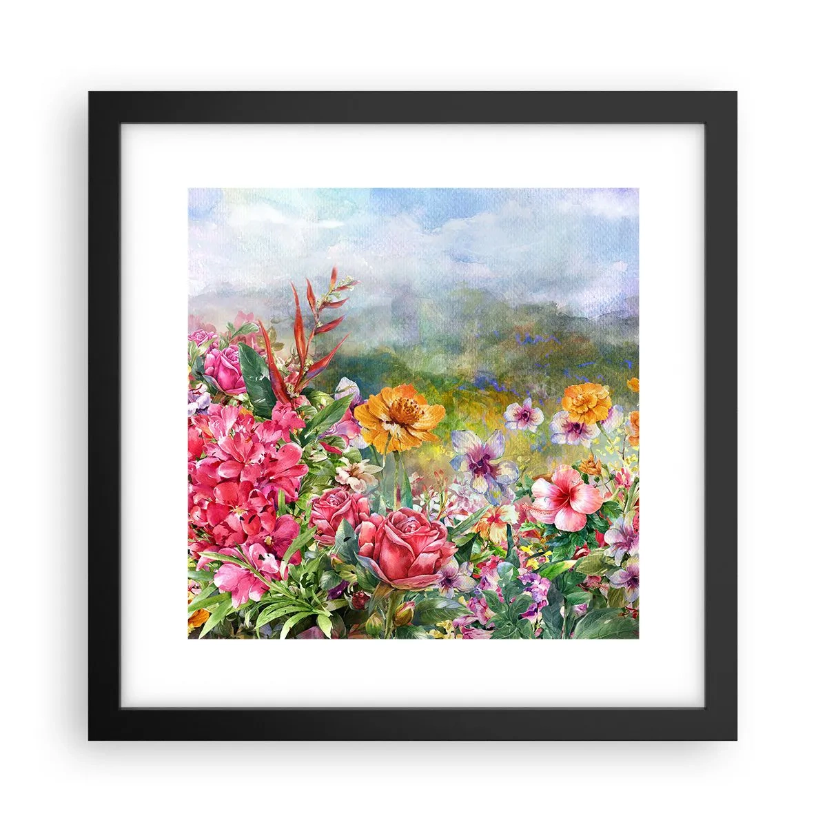 Poszter fehér keretben - A kert, amelyik megőrült - 30x30 cm