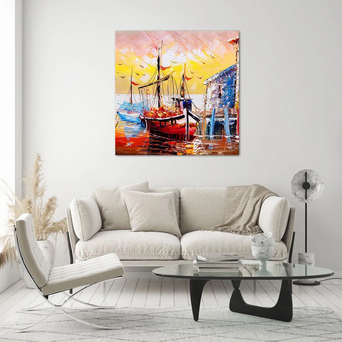 Üveg kép - Boldog visszatérés - 60x60 cm