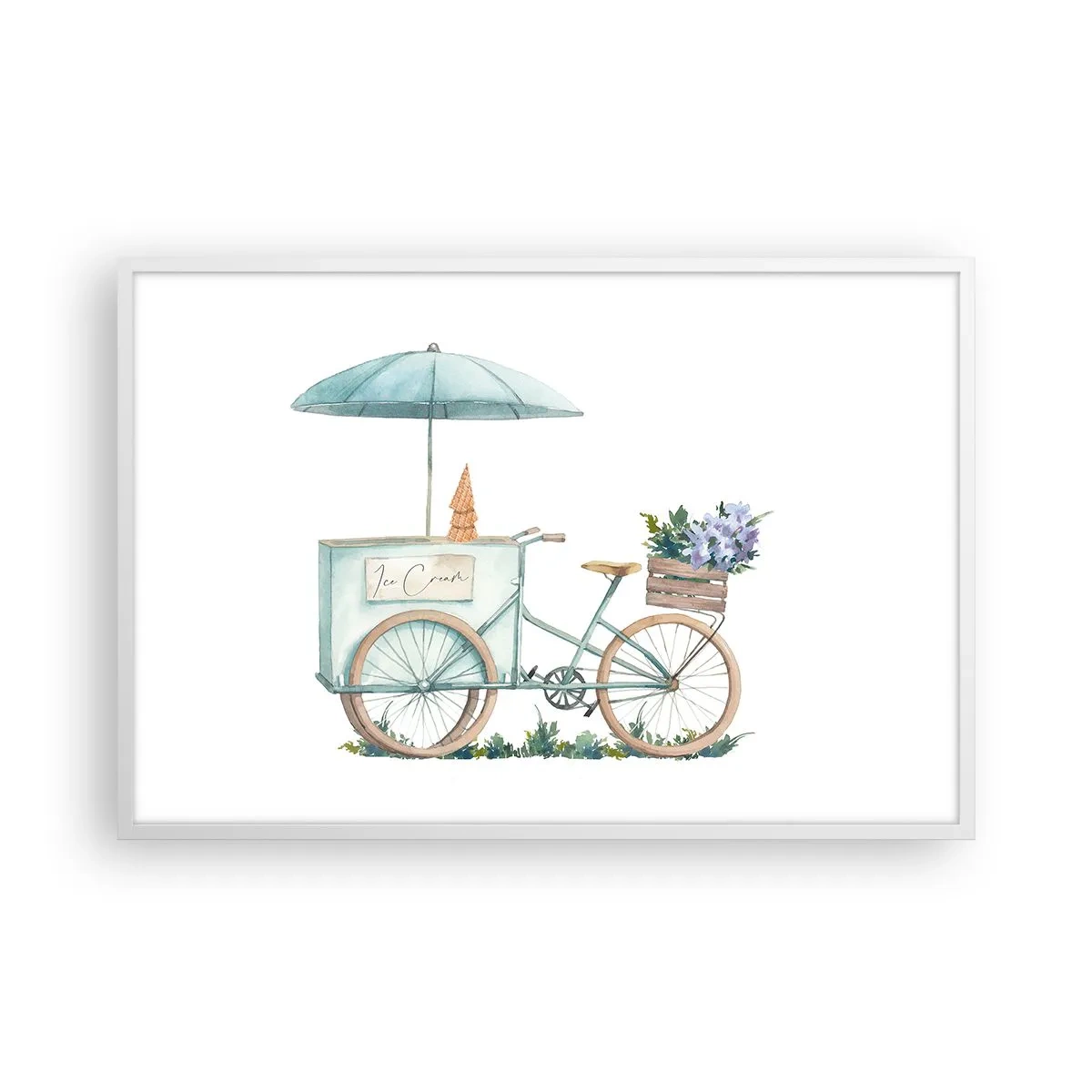 Poszter fekete keretben - A nyár édes emléke - 91x61 cm